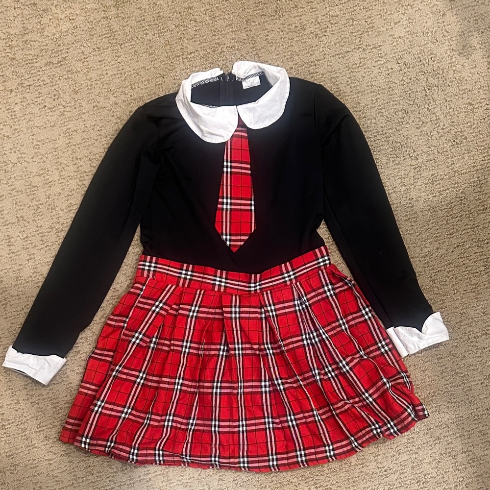 Spirit Red and Black Plaid Kids Costume